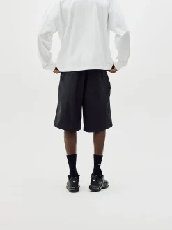 Active Long Shorts, Men - Black