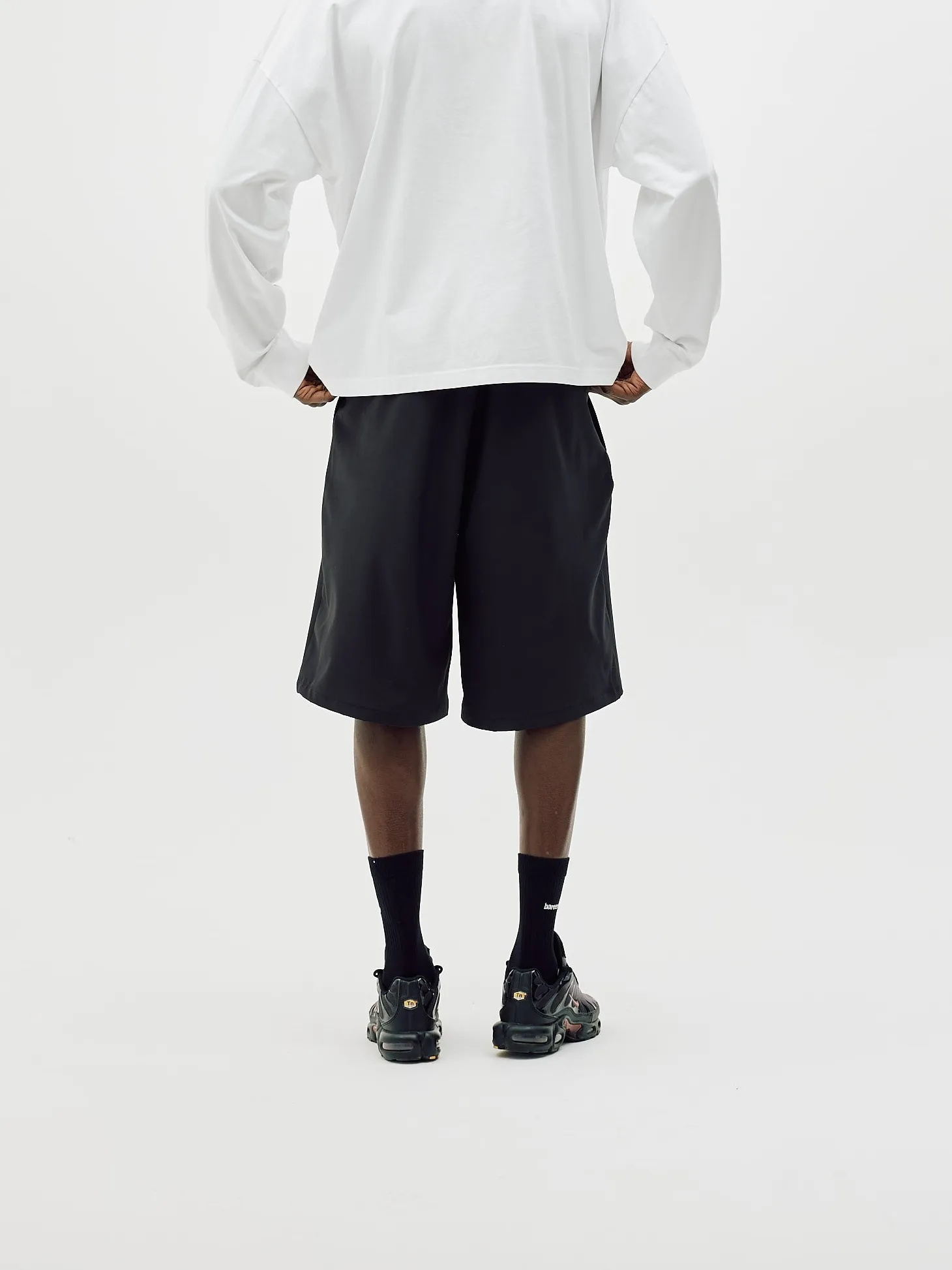 Active Long Shorts, Men - Black
