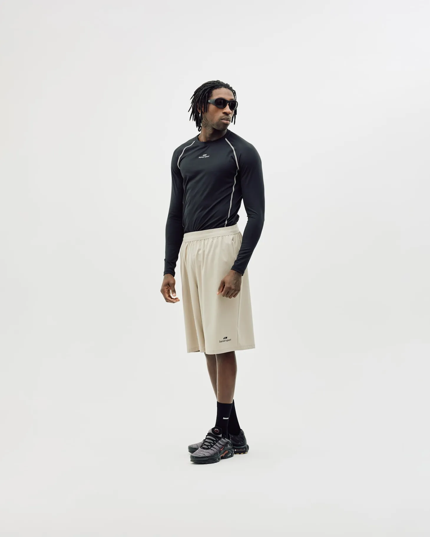 Active Long Shorts, Men - Clay