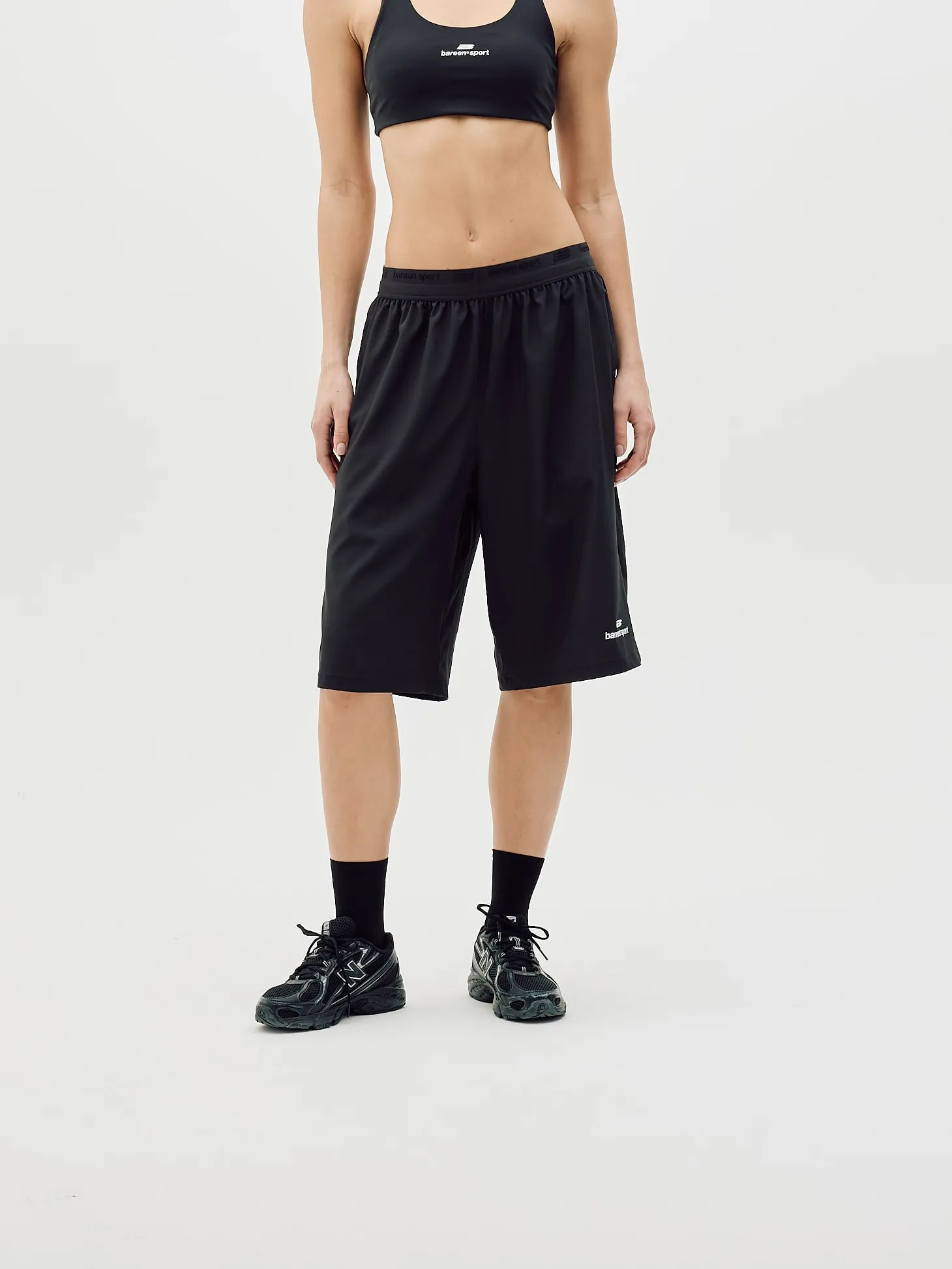 Active Long Shorts, Women - Black