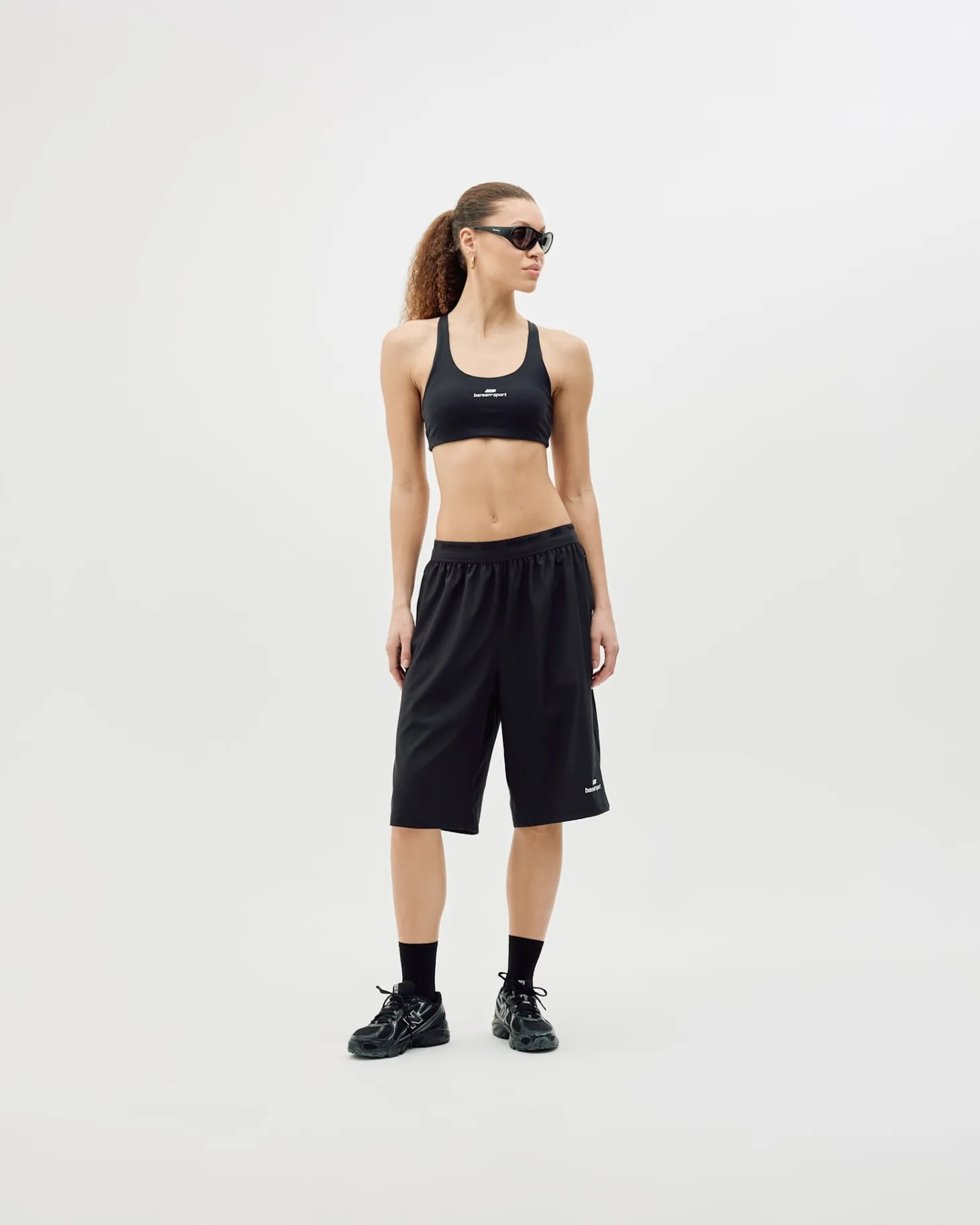 Active Long Shorts, Women - Black