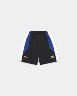 Active Shorts, Women - Cobalt Blue / Black / White