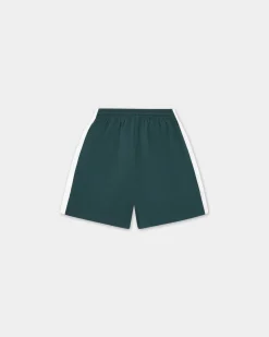 Active Shorts, Women - Deep Teal / Black / White