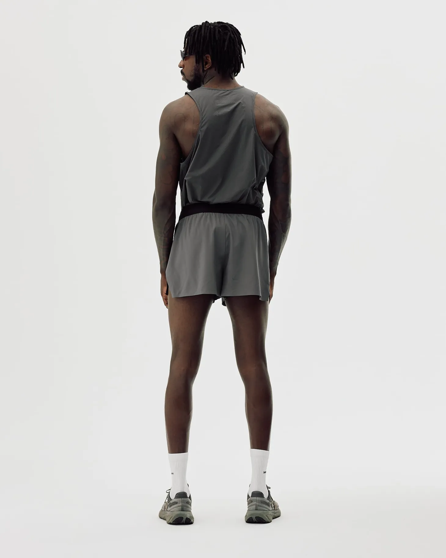 Active Split Shorts, Men - Iron Gate