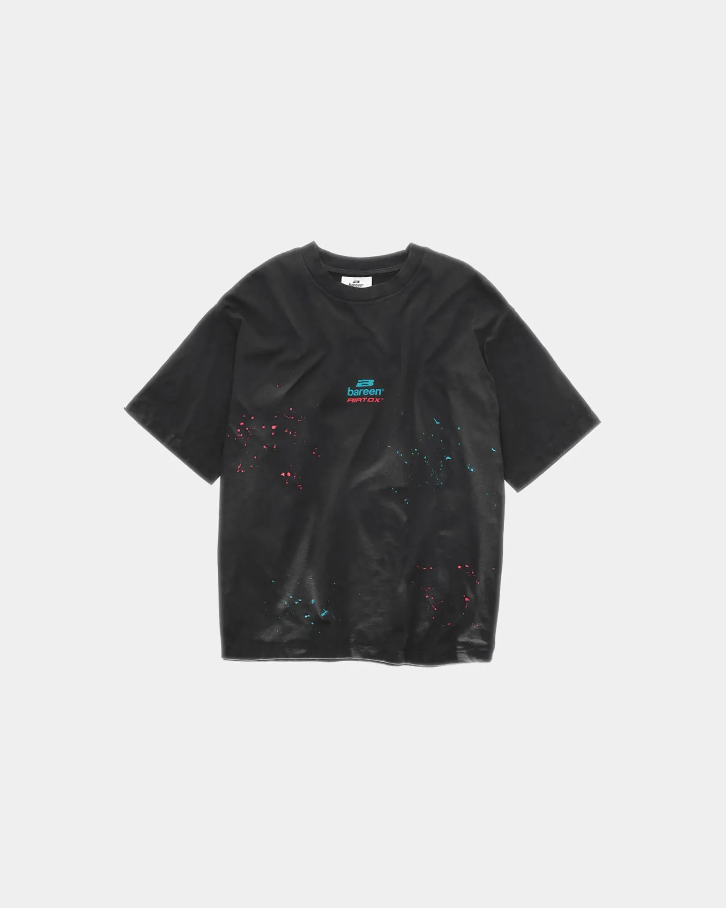 Bareen x Airtox - Paint Splatter Box Fit T-shirt, Men - Black