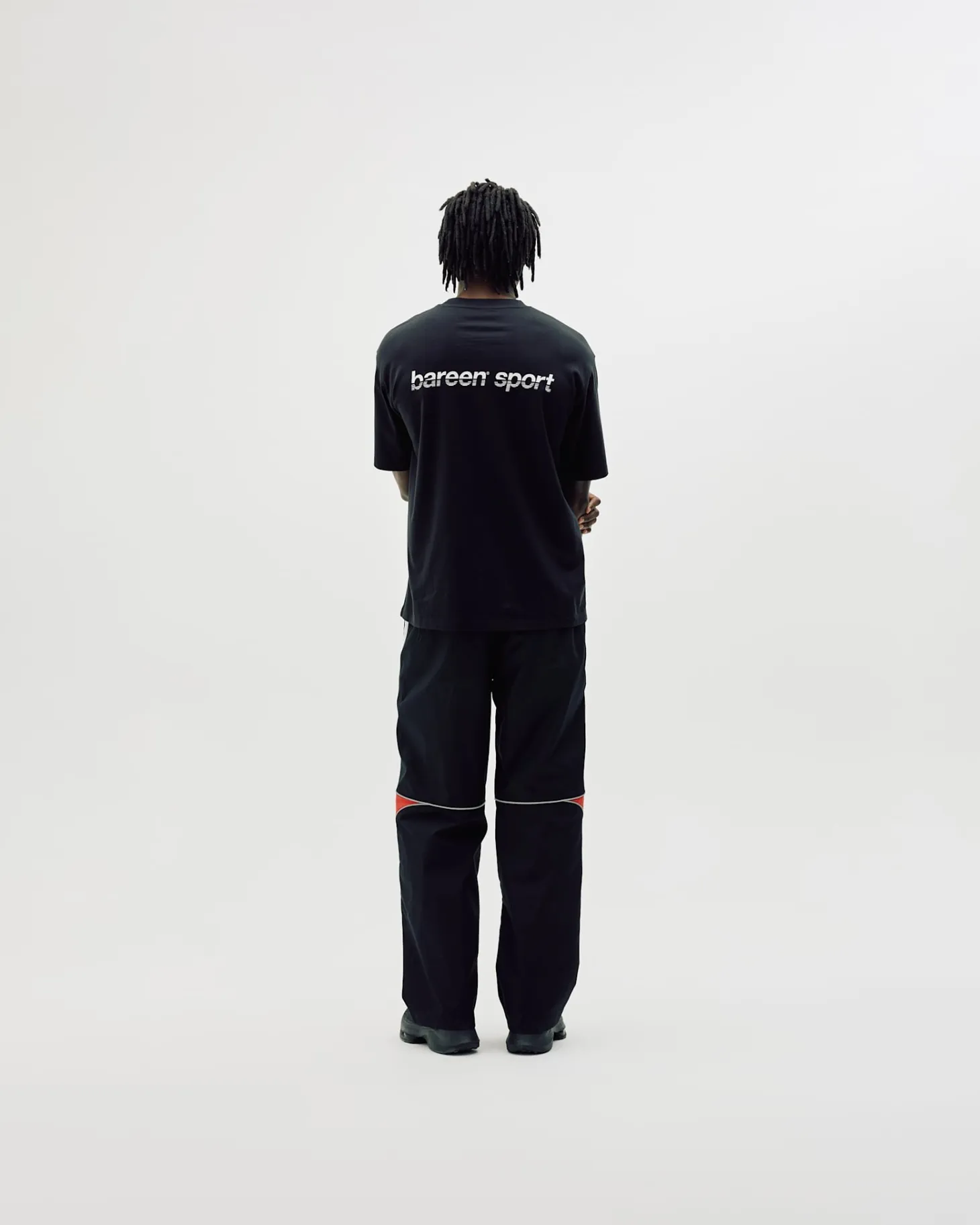 Box Fit Athletic Logo Tee, Men - Black
