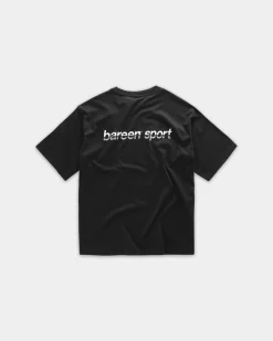 Box Fit Athletic Logo Tee, Men - Black