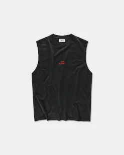 Box Fit Muscle Tank - Vintage Drop 2.0 - Black
