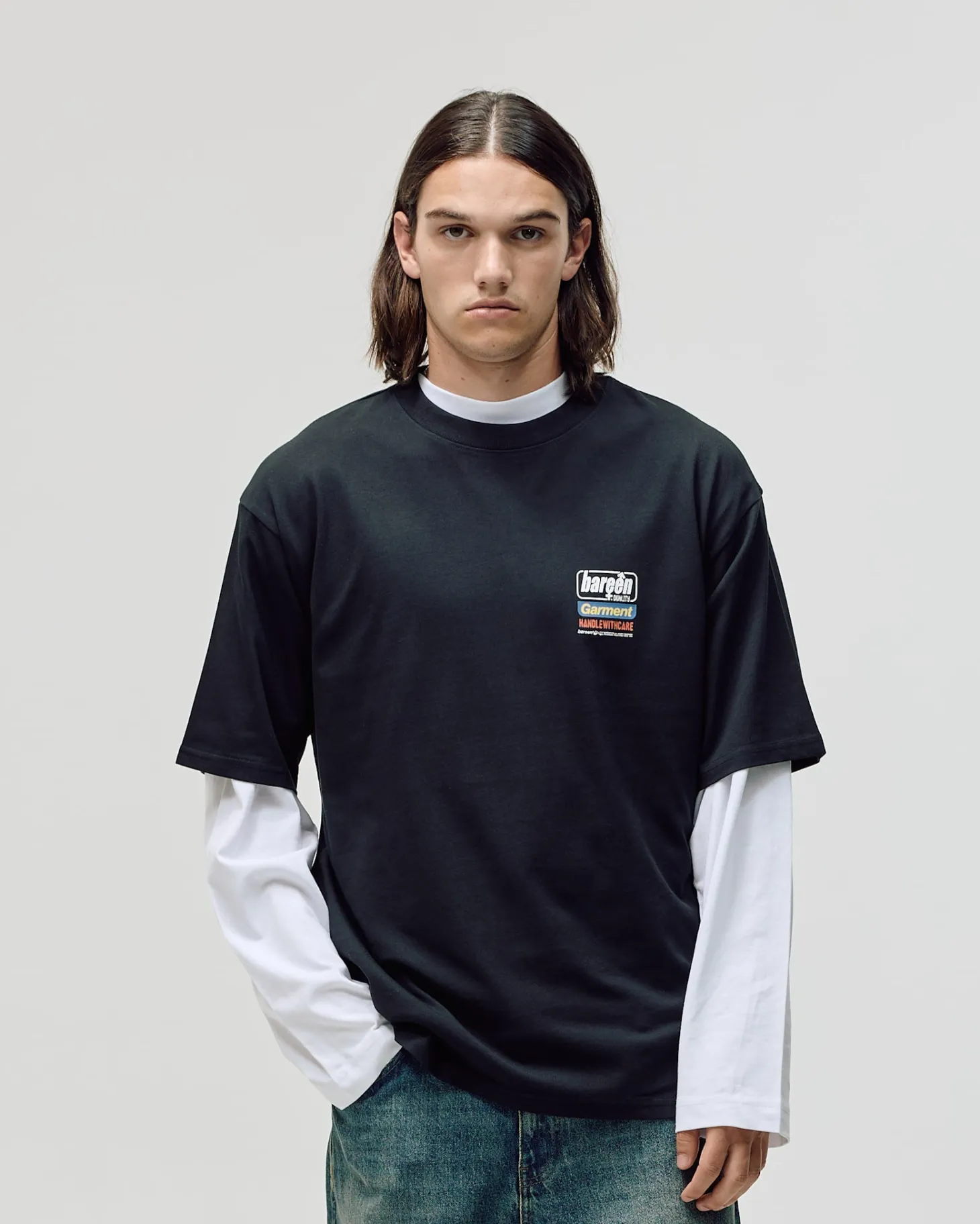 Box Fit T-shirt, Men - Duality - Black