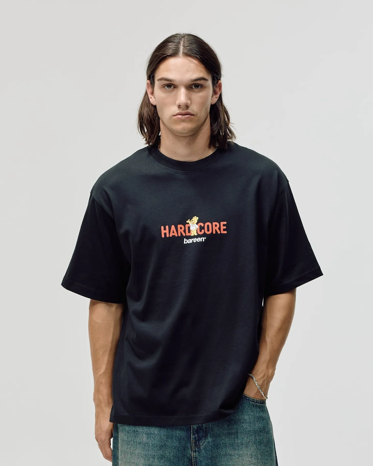 Box Fit T-shirt, Men - Hardcore - Black