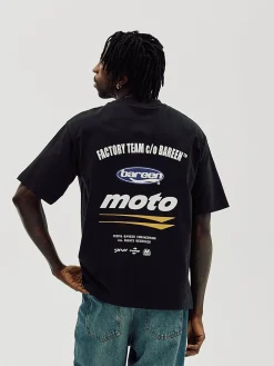 Box Fit T-shirt, Men - Moto - Black