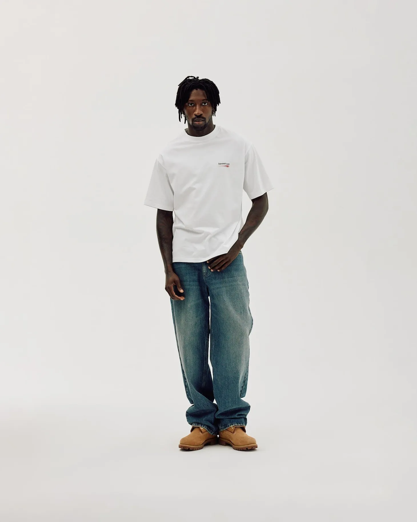 Box Fit T-shirt, Men - Sponsored - White