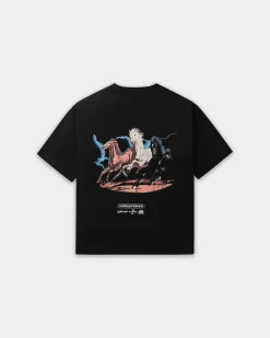 Box Fit T-shirt, Women - Horsepower - Black