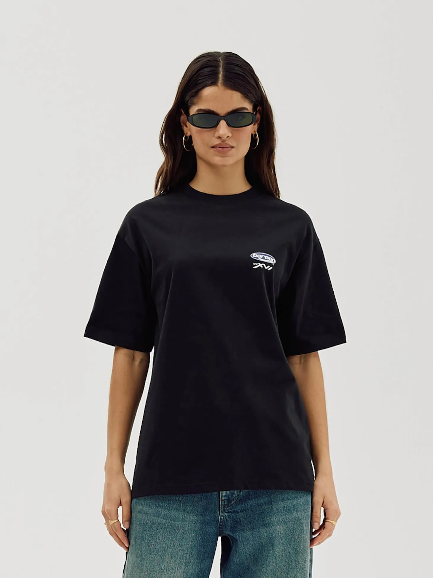 Box Fit T-shirt, Women - Moto - Black