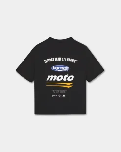 Box Fit T-shirt, Women - Moto - Black