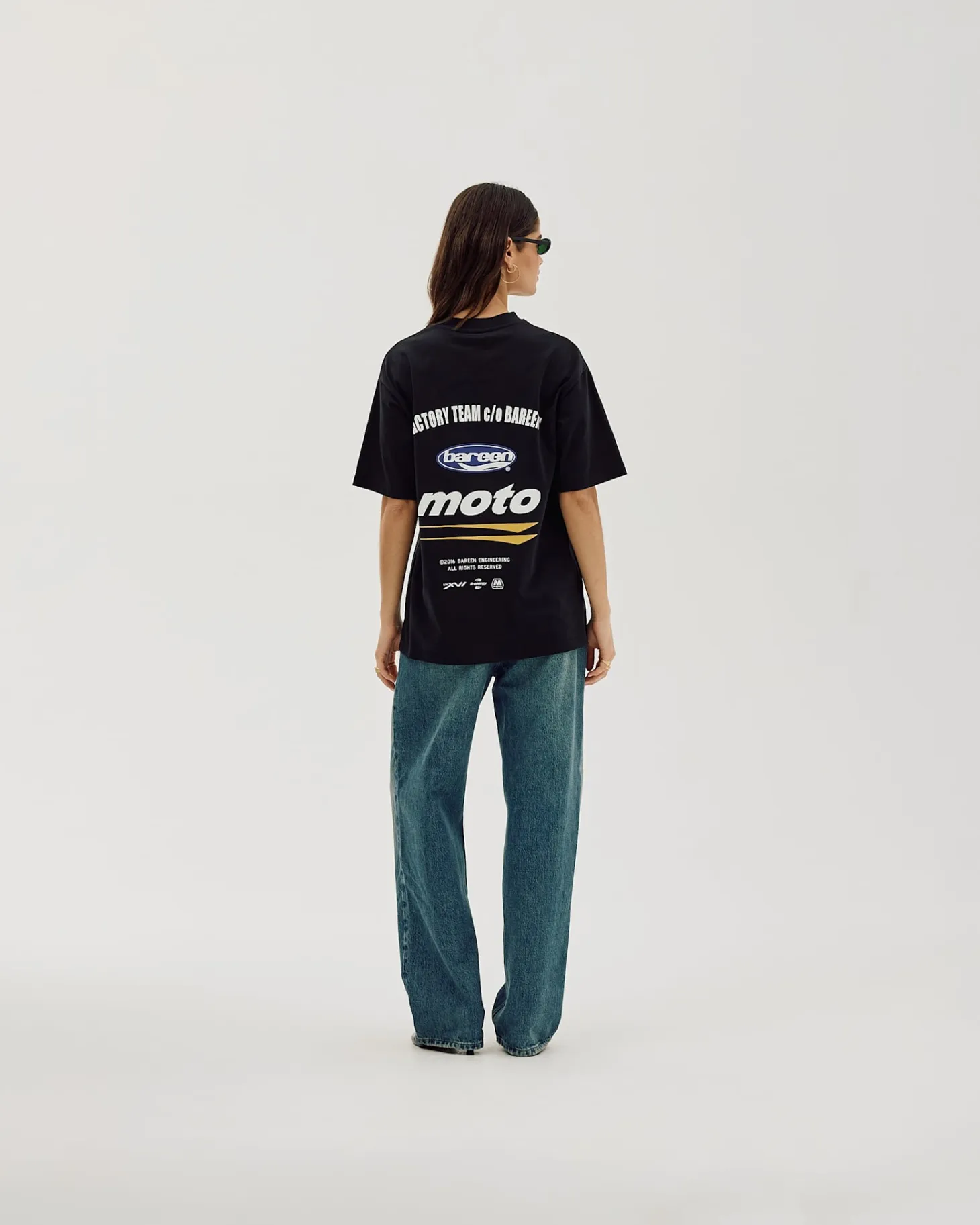 Box Fit T-shirt, Women - Moto - Black