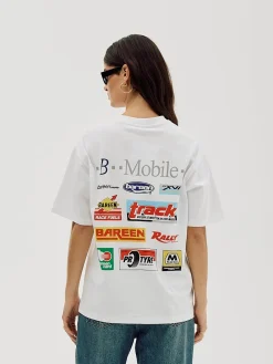 Box Fit T-shirt, Women - Sponsored - White