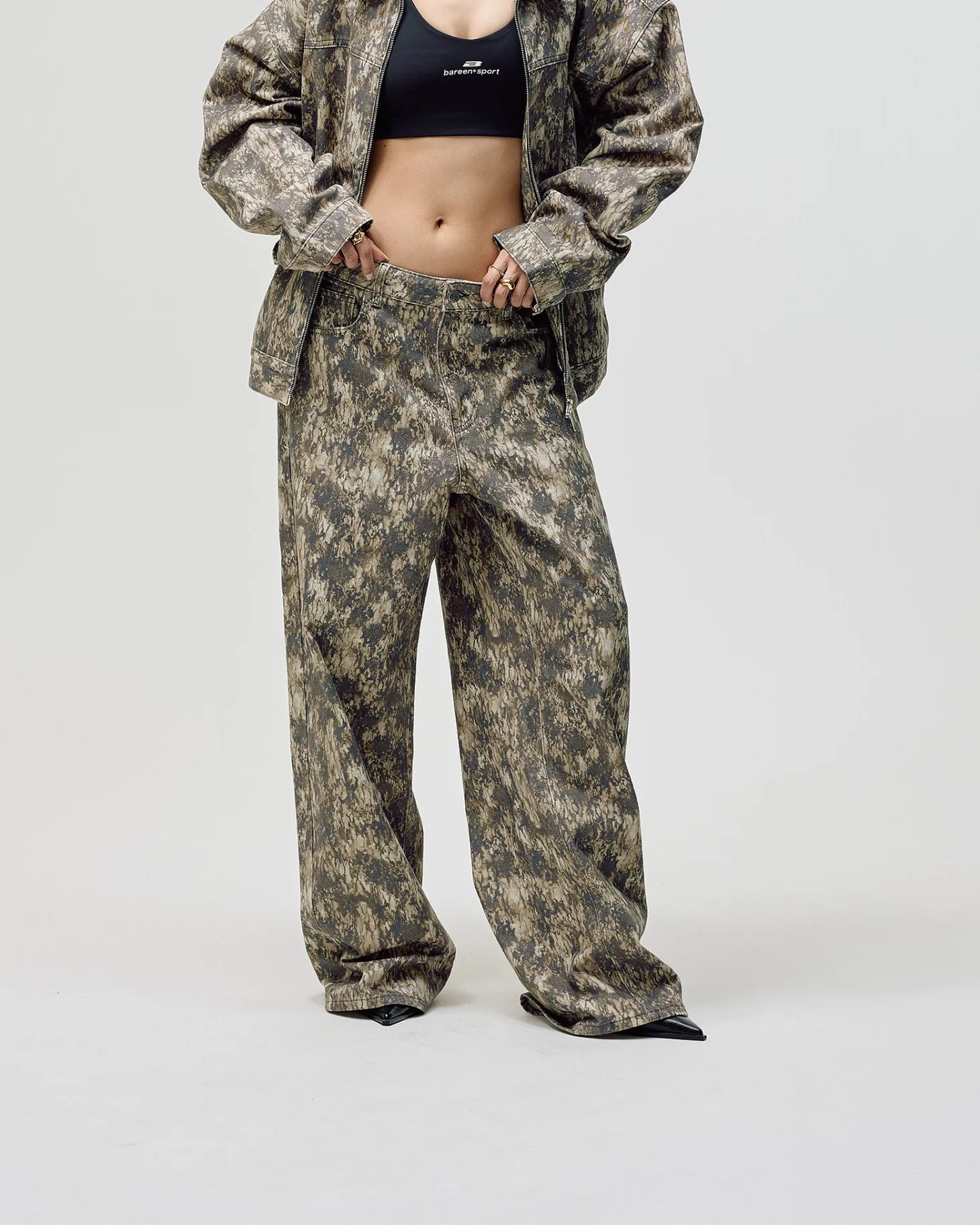 Camo Canvas Pants, Women - Forest Camo