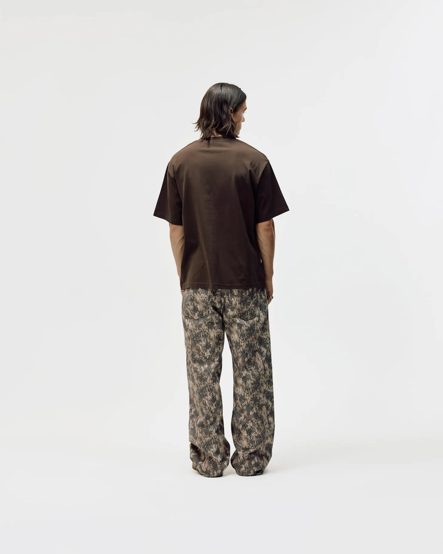 Camo Logo Box Fit, Men - Brown