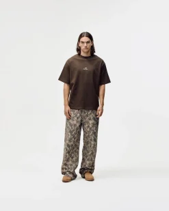 Camo Logo Box Fit, Men - Brown
