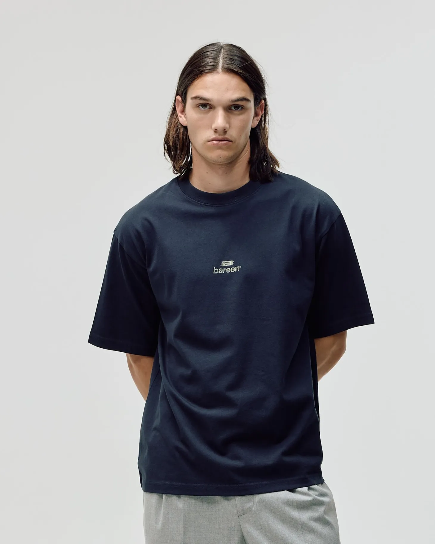 Camo Logo Box Fit, Men - Navy