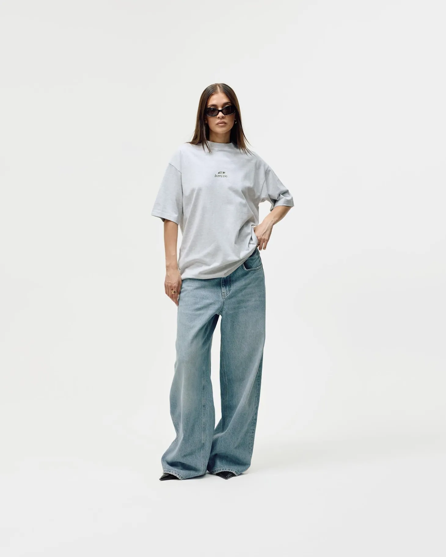 Camo Logo Box Fit, Women - Cloudy Grey