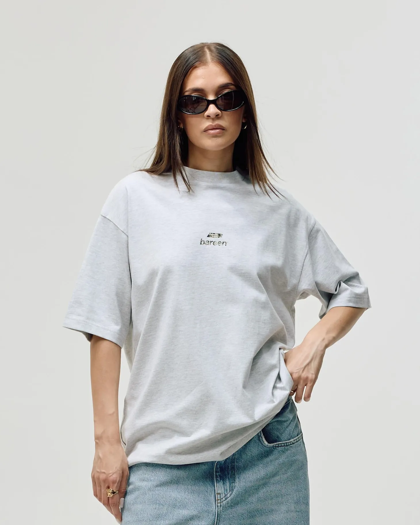 Camo Logo Box Fit, Women - Cloudy Grey