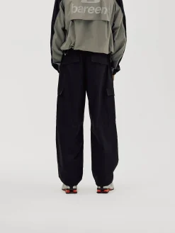 Cargo Pants Parachute, Men - Black