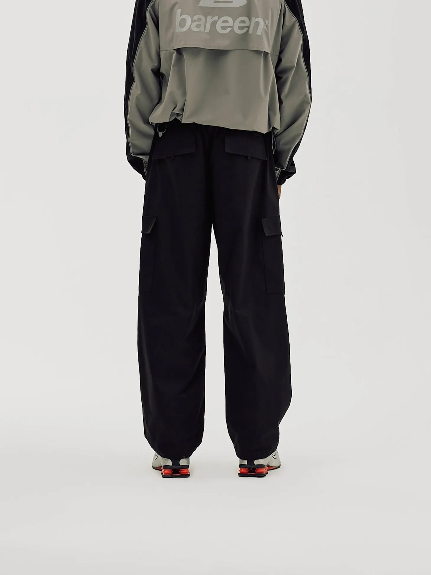 Cargo Pants Parachute, Men - Black