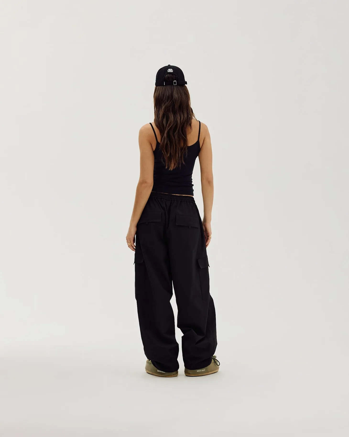 Cargo Pants Parachute, Women - Black