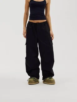 Cargo Pants Parachute, Women - Black