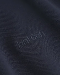 Classic Crewneck, Men - Embroidered Logo - Navy Blue