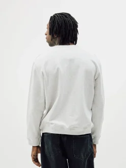 Classic Crewneck, Men - Embroidered Logo - Cloudy Grey