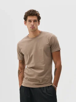 Classic Fit, Men - Embroidered Logo - Mocha