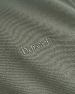 Classic Hoodie, Men - Embroidered Logo - Olive Green