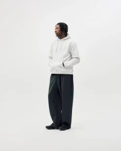 Classic Hoodie, Men - Embroidered Logo - Cloudy Grey