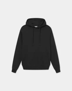 Classic Hoodie, Men - Embroidered Logo - Black