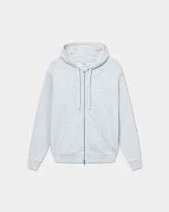 Classic Logo Zip Hoodie, Men - Cloudy Grey