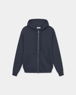 Classic Logo Zip Hoodie, Men - Navy Blue