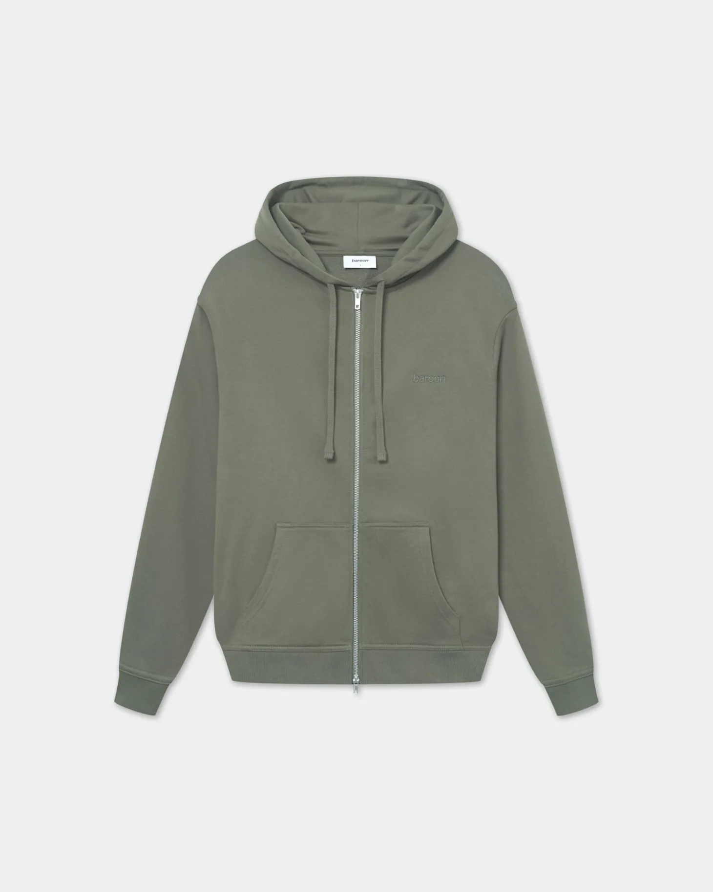 Classic Logo Zip Hoodie, Men - Olive Green
