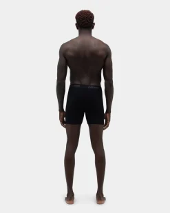 Cotton Boxers 3-pack, Men - Black
