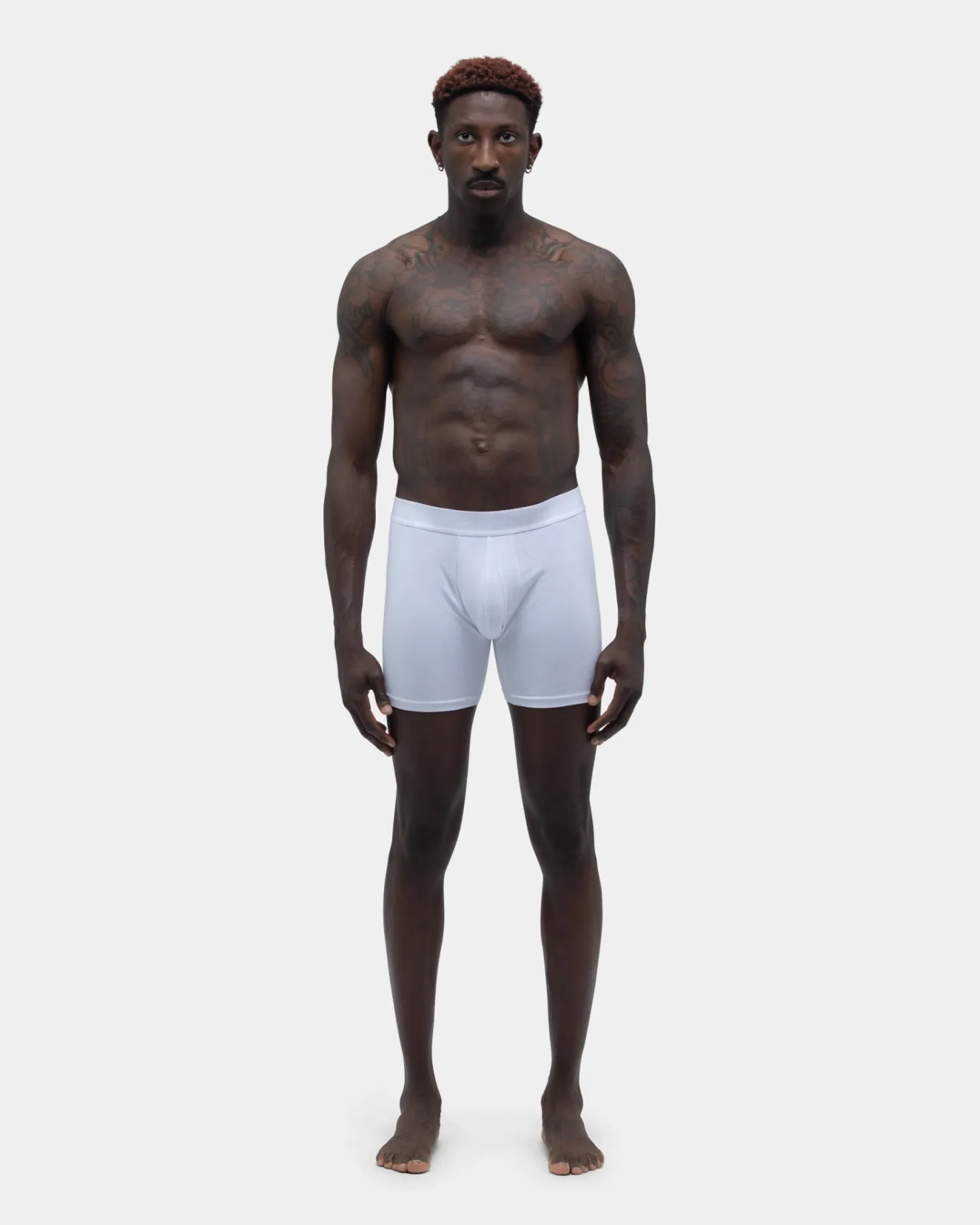 Cotton Boxers 3-pack, Men - White
