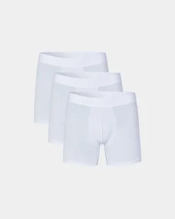 Cotton Boxers 3-pack, Men - White