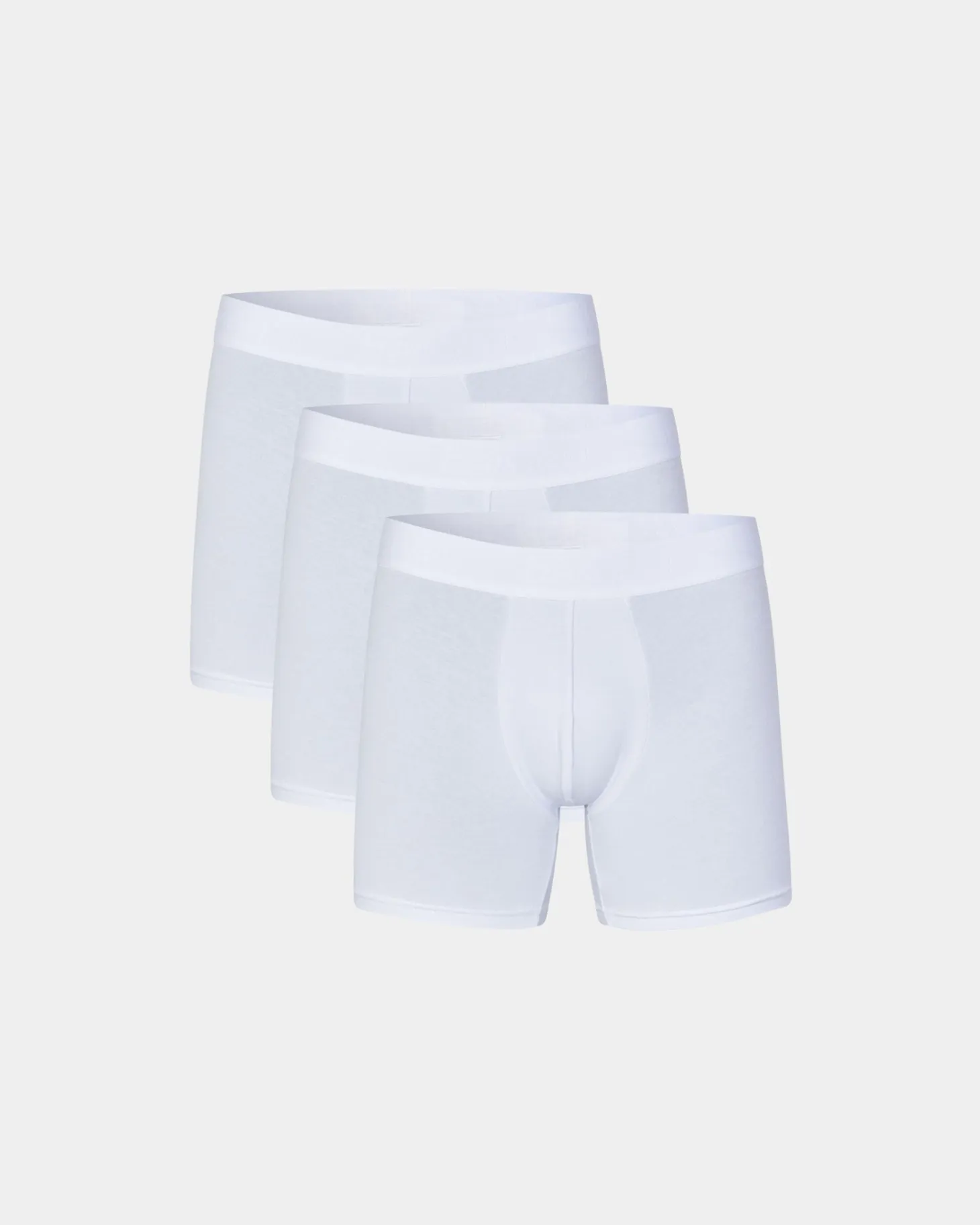 Cotton Boxers 3-pack, Men - White