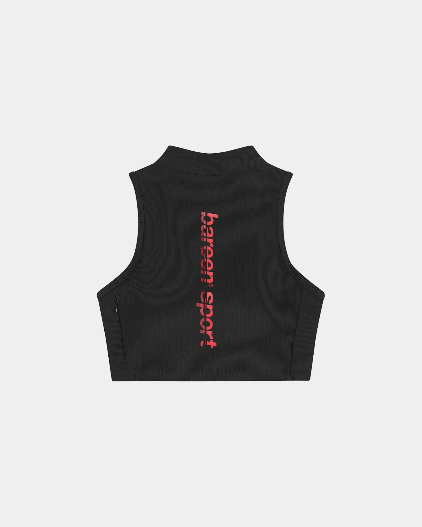 Cropped Half-Zip Top, women - Training Tour - Black