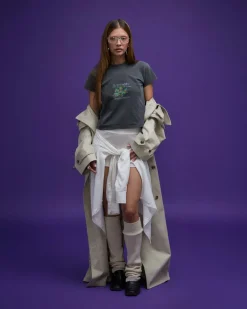 Cropped Women's Tee - TMNT - Black