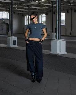 Cropped Women's Tee - Vintage Capsule - Stone Black