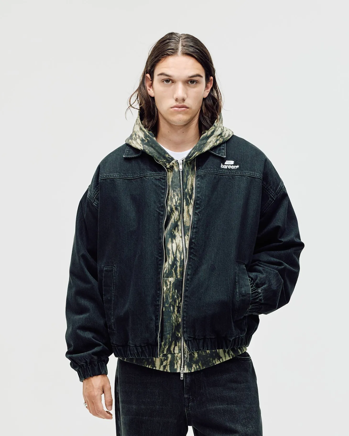 Denim Workwear Jacket, Men - Black Wash