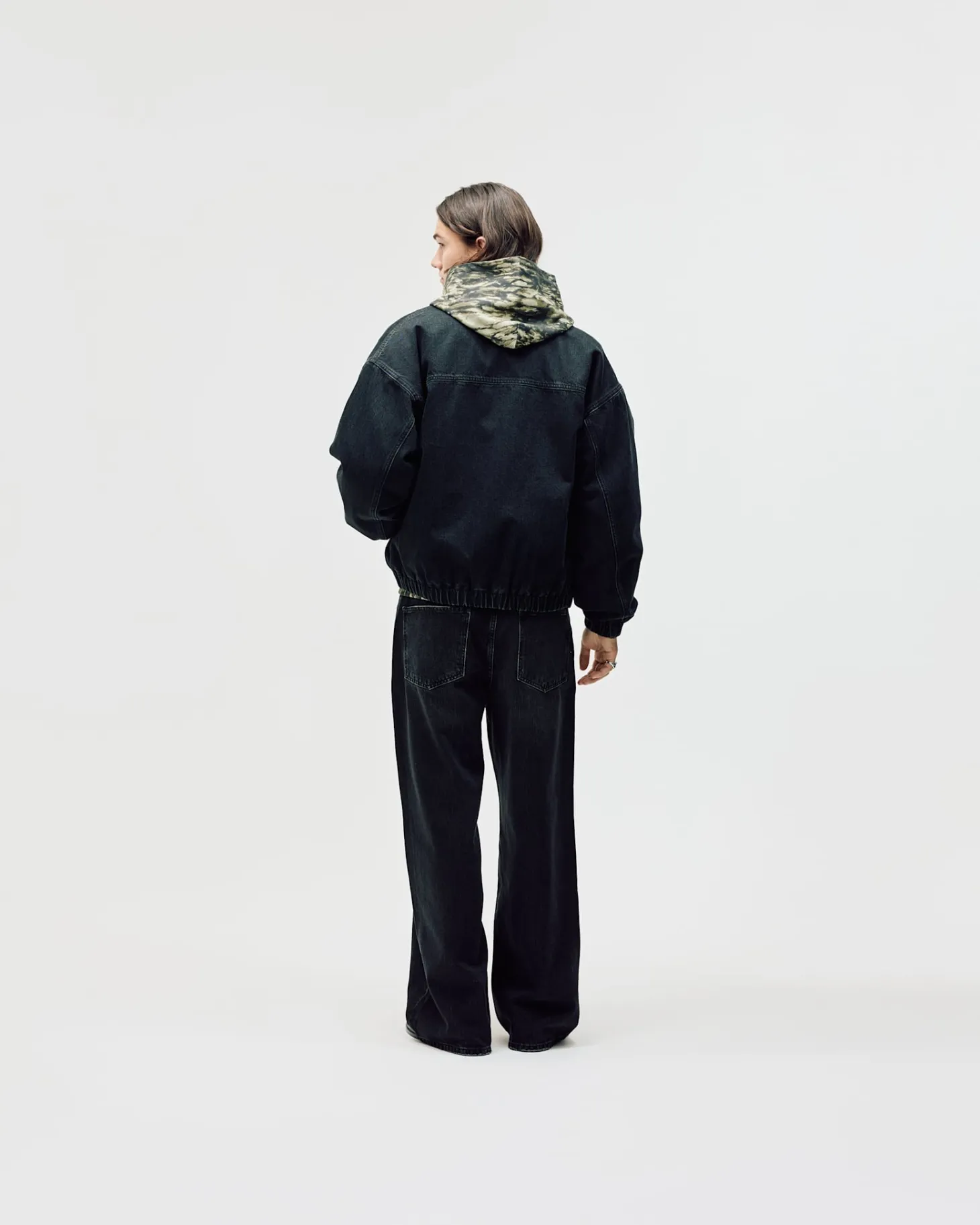 Denim Workwear Jacket, Men - Black Wash