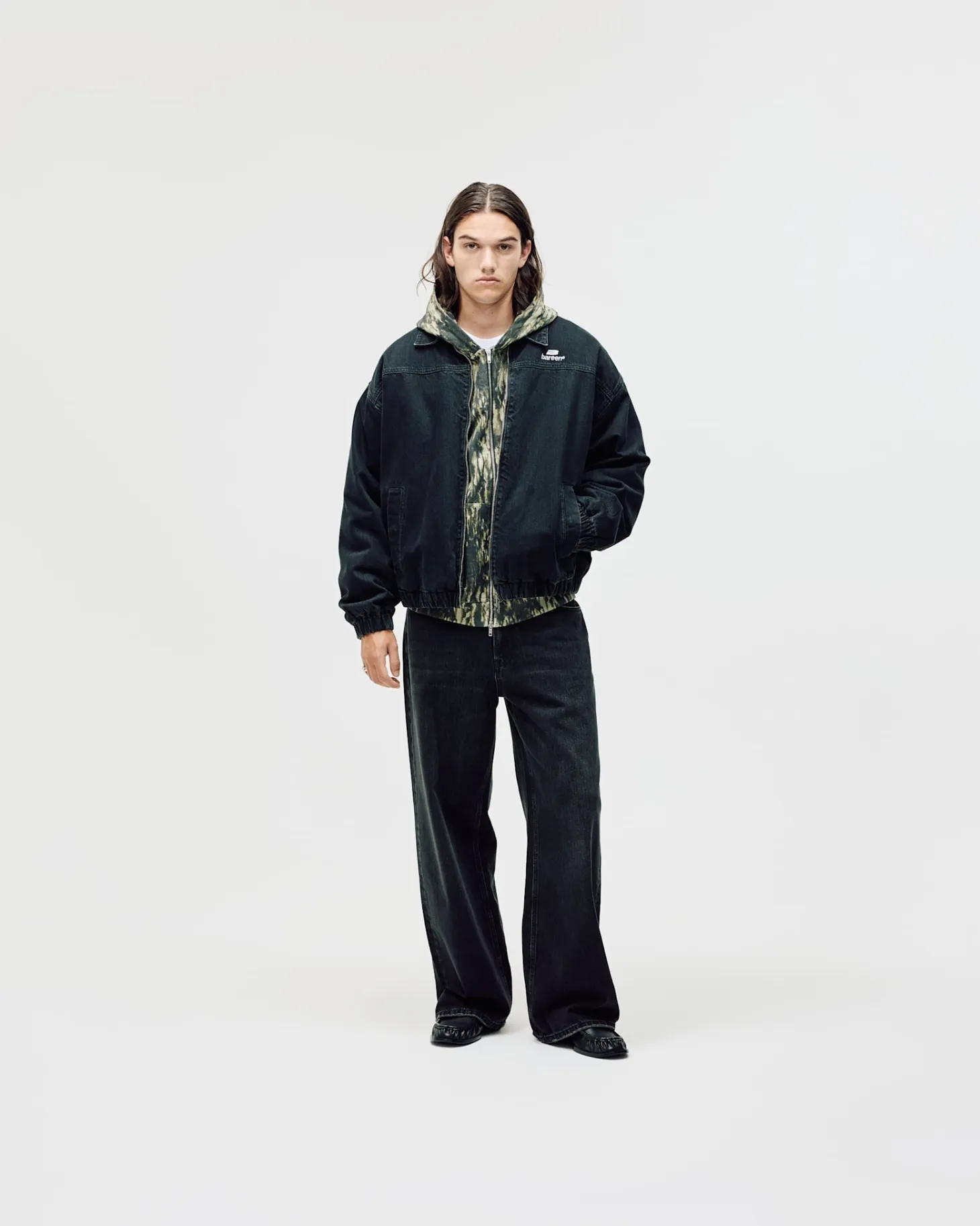 Denim Workwear Jacket, Men - Black Wash
